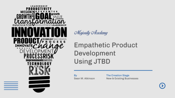 Empathetic Product Development Using JTBD Course Cover Slide