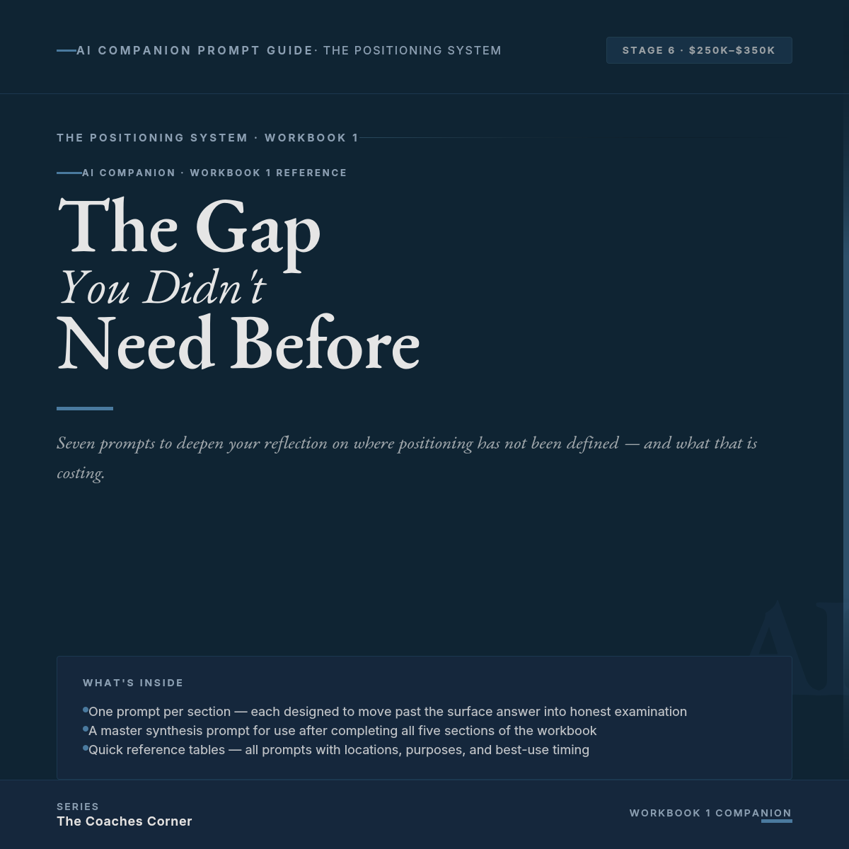 The Gap You Didn't Need Before AI Companion Cover