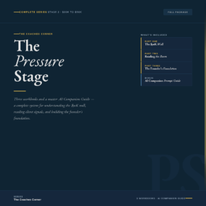 The Pressure Stage — Complete Stage 2 Series ($30K–$50K)