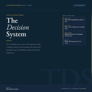 The Decision System — Complete Stage 5 Series ($200K+)