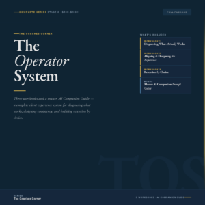 The Operator System — Complete Stage 3 Series ($50K–$100K)
