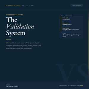 The Validation System â Complete Stage 1 Series ($0â$30K)
