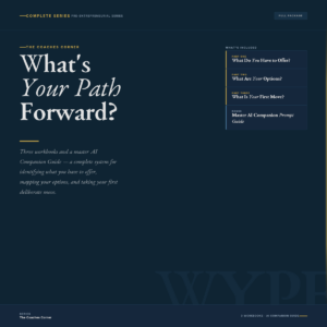 What's Your Path Forward? — Complete Pre-Entrepreneurial Series